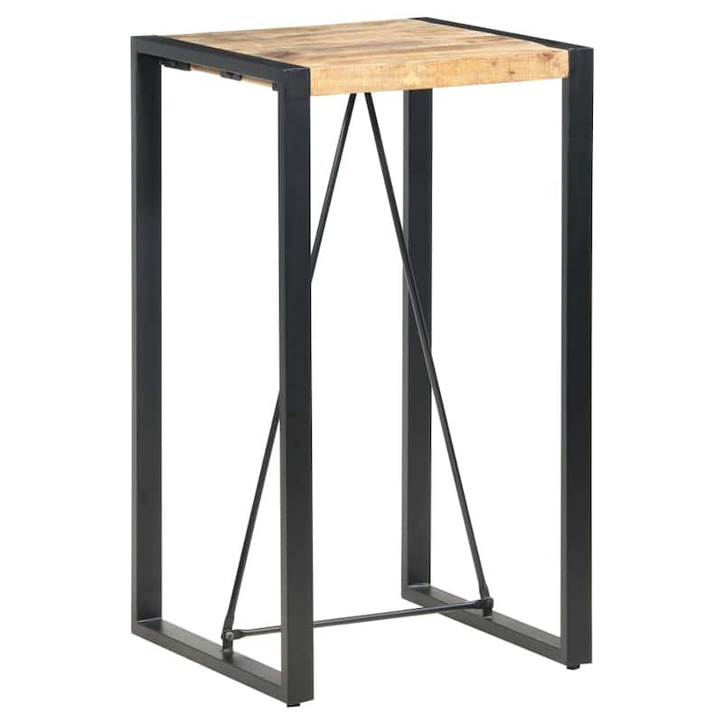 vidaXL Bar Table Kitchen Dining Room Pub Table Bistro Table Solid Wood Mango
