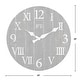 preview thumbnail 15 of 19, FirsTime & Co. Rustic Farmhouse Barn Wood Wall Clock