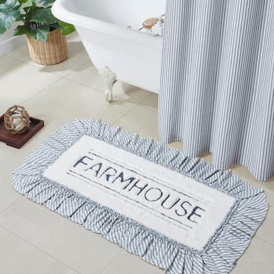 Sawyer Mill Blue Farmhouse Bathmat 27x48