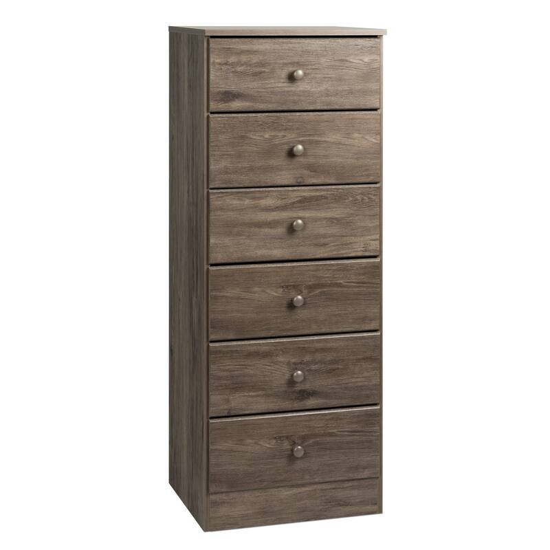 Prepac Astrid 6 Drawer Dresser for Bedroom, Tall Chest of Drawers, Bedroom Furniture, Clothes Storage and Organizer