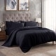 preview thumbnail 44 of 89, Superior Egyptian Cotton 300 Thread Count Solid Duvet Cover Set Navy Blue - California King