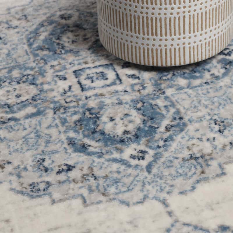 Superior Demelza Traditional Oriental Medallion Indoor Runner or Area Rug