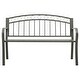 preview thumbnail 2 of 2, vidaXL Patio Bench 49.2" Steel Gray