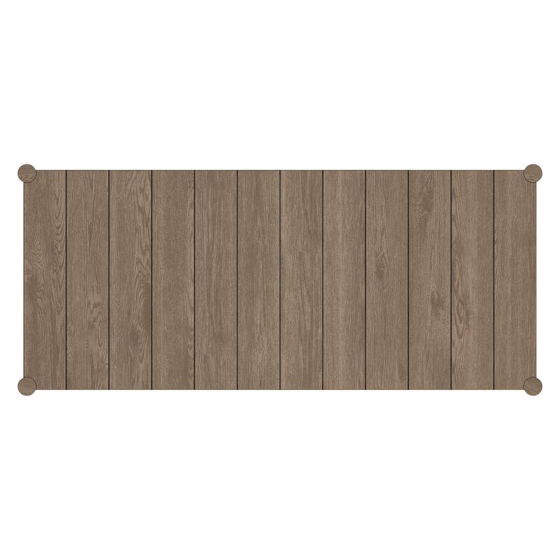 Eleni 89-Inch Outdoor Patio Teak Wood Dining Table