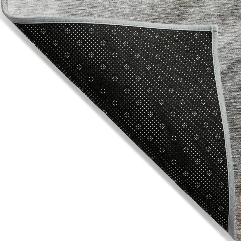 Machine Washable Indoor/ Outdoor Chantille Abstract Wave Rug