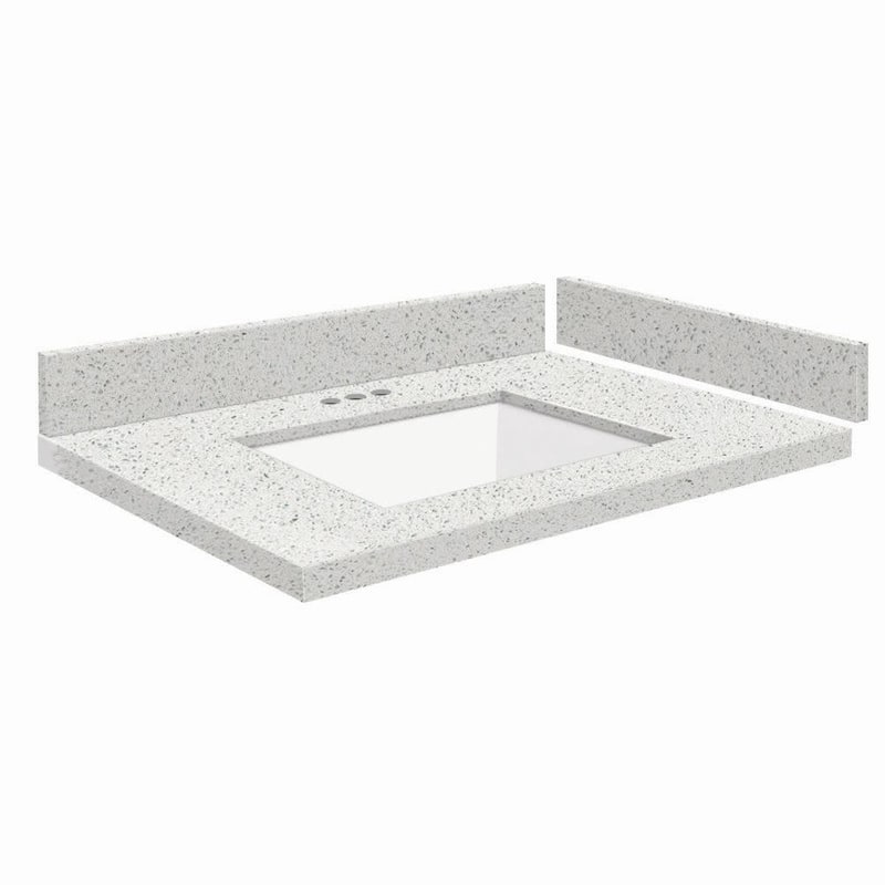 Transolid VT25x22-1KU-4 Silestone 25" Quartz Vanity Top with