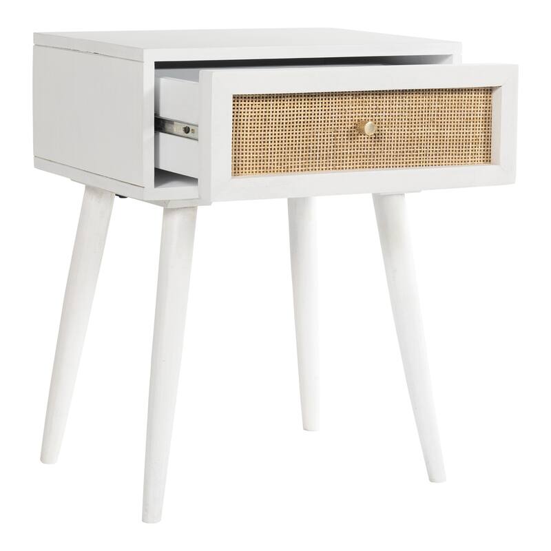 Glenda Solid Wood One-Drawer Nightstand