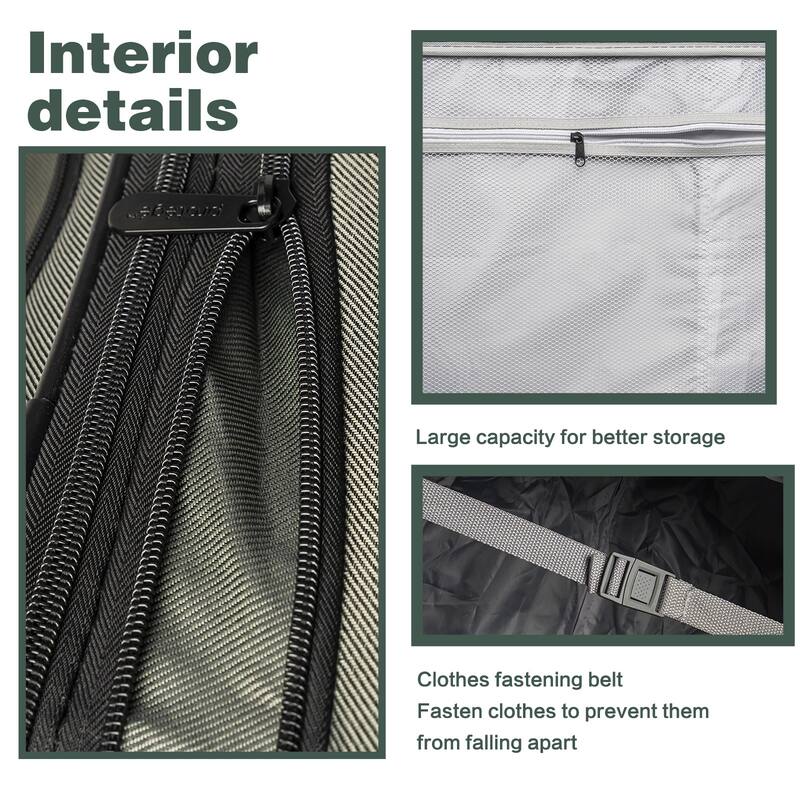 SoftshellLuggage Expandable 3 Piece Set Suitcase with Duffel Bag Softside Lightweight Luggage Travel Set
