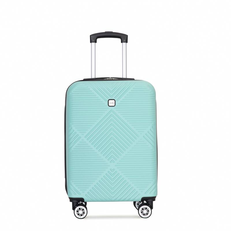 4-piece ABS lightweight suitcase, 14 inch makeup box, aircraft wheels (14/20/24/28)