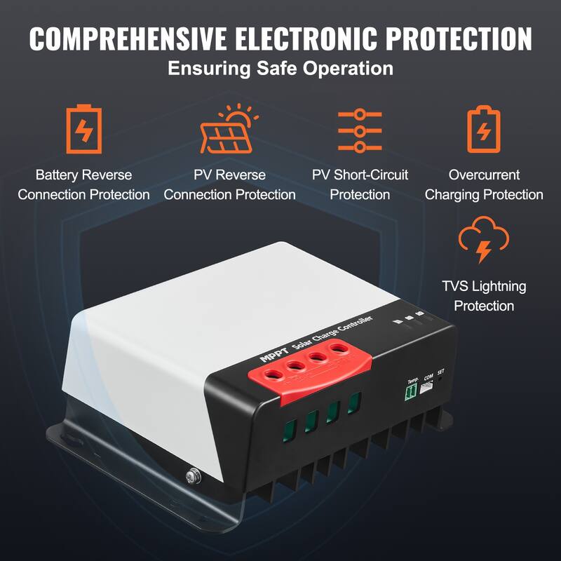 Solar Charge Controller Flooded and Lithium Battery Charging