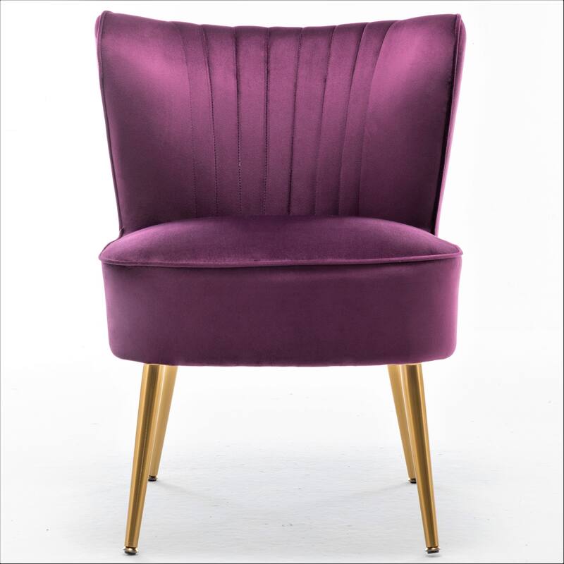 Sauter 23.2" Wide Mid-Century Modern Microfiber Accent Chair