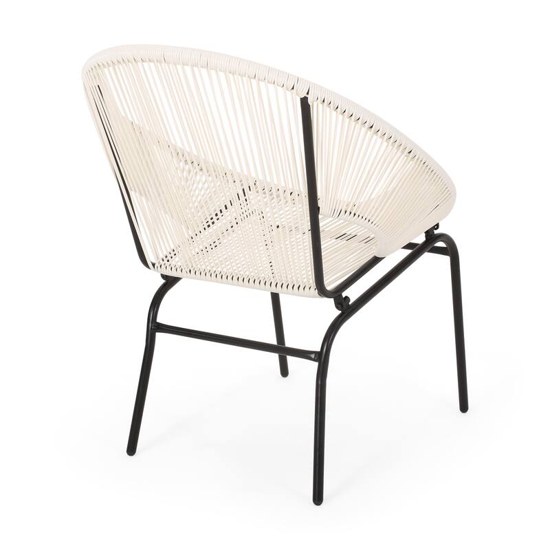 Nusa Outdoor Modern Rattan Club Chair (Set of 2) by Christopher Knight Home