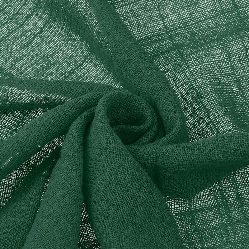 Gauze Cloth Napkins 12 Pack Soft Cotton Wedding Decor Dinner Napkins - 17x17 Inch - Dark Green