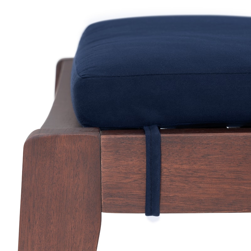 Vaughn 2 Piece Eucalyptus Outdoor Patio Chaise Lounges