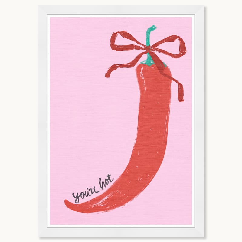 Wynwood Studio Prints Holiday Seasonal Your Hot II Pink Wall Art