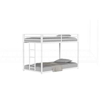 Sturdy and Versatile Metal Twin Over Twin Bunk Bed for All Ages
