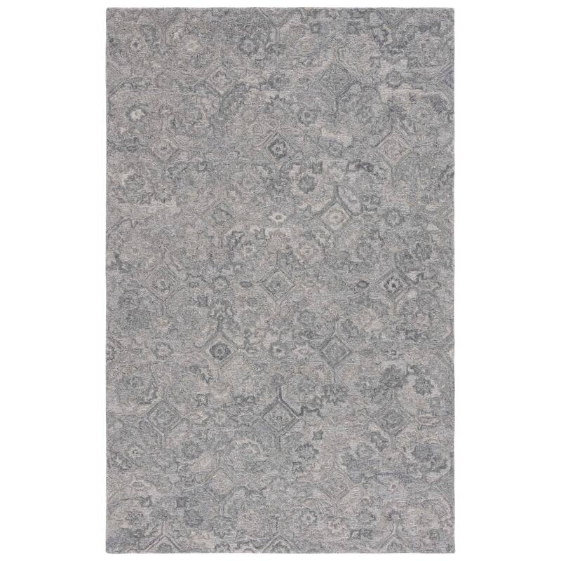 SAFAVIEH Handmade Metro Ranya Modern Wool Rug - 6' Square - Grey