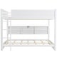 preview thumbnail 13 of 13, Queen over Queen Guardrails Bunk Bed with 6 Storage Cabinets and 2 Plug Outlets USB Ports