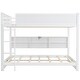 preview thumbnail 5 of 17, Stylish & Simple Queen over Queen Bunk Bed with Storage Cabinets, 2 Standard Plug Outlets & 2 USB Ports