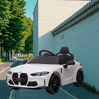 BMW M4 Kids Electric Ride-On Car with Parental Remote Control, Three ...