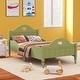 preview thumbnail 10 of 26, Solid Wood Macaron Twin Size Toddler Platform Bed with Safety Rails