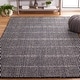 preview thumbnail 2 of 27, SAFAVIEH Handmade Abstract Addolorata Modern Wool Rug 3' x 5' - Black/Ivory - Rectangle