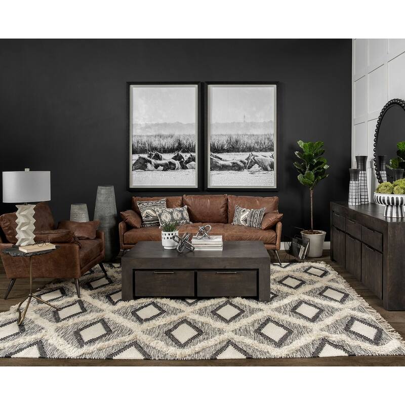 Cochrane I Brown Leather Wrapped Chair - 34.5L x 33.0W x 32.5H