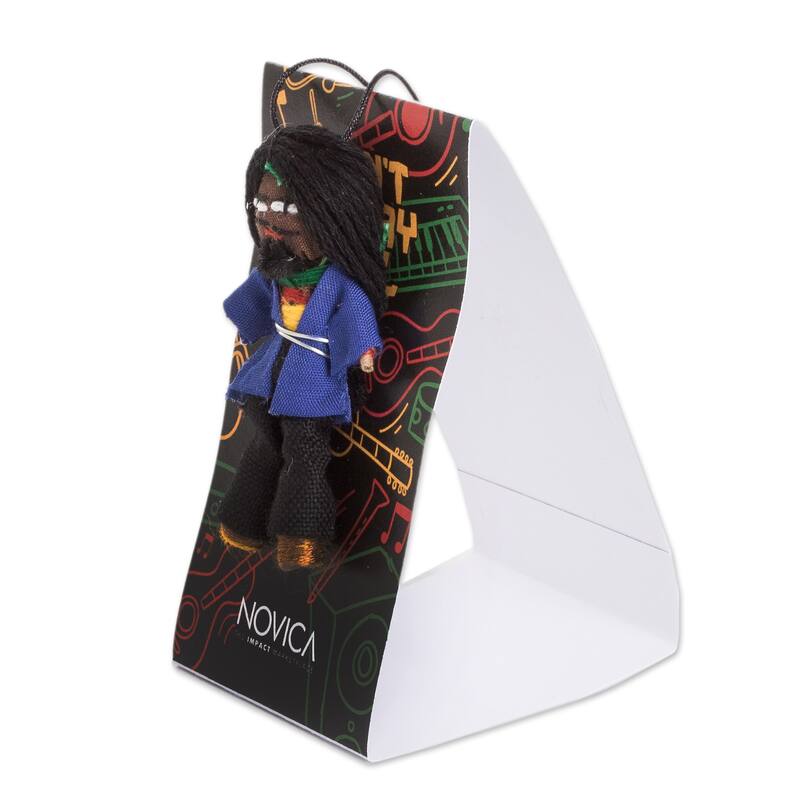 Novica Handmade Quietness Cotton Worry Doll