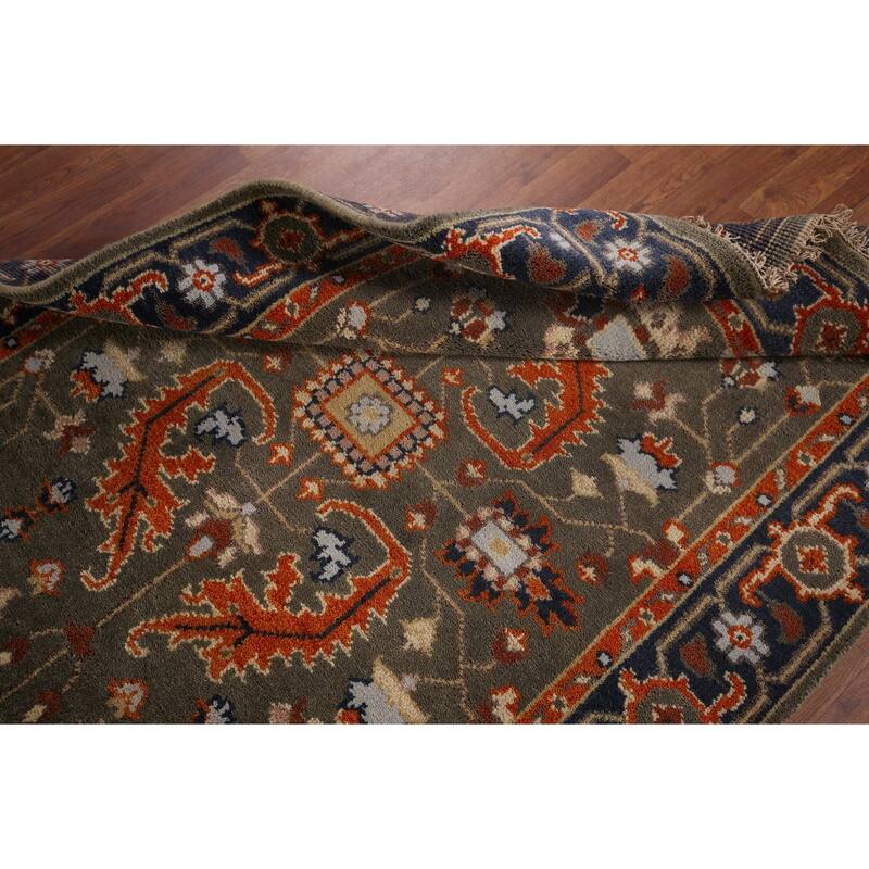 Oushak Oriental Area Rug Handmade Wool Carpet - 4'0"x 5'11"