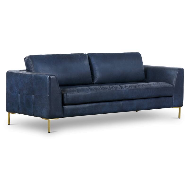 Poly & Bark Calle 90" Sofa - Full Grain Genuine Italian Leather