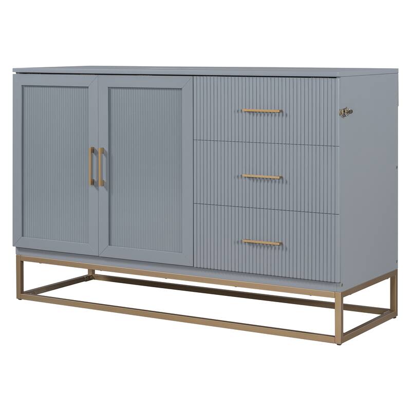Queen Wood Murphy Bed, Modern Murphy Bed Chest with Metal Leg, Home Folded Bed Frame with Wood Slat Support for Small Room