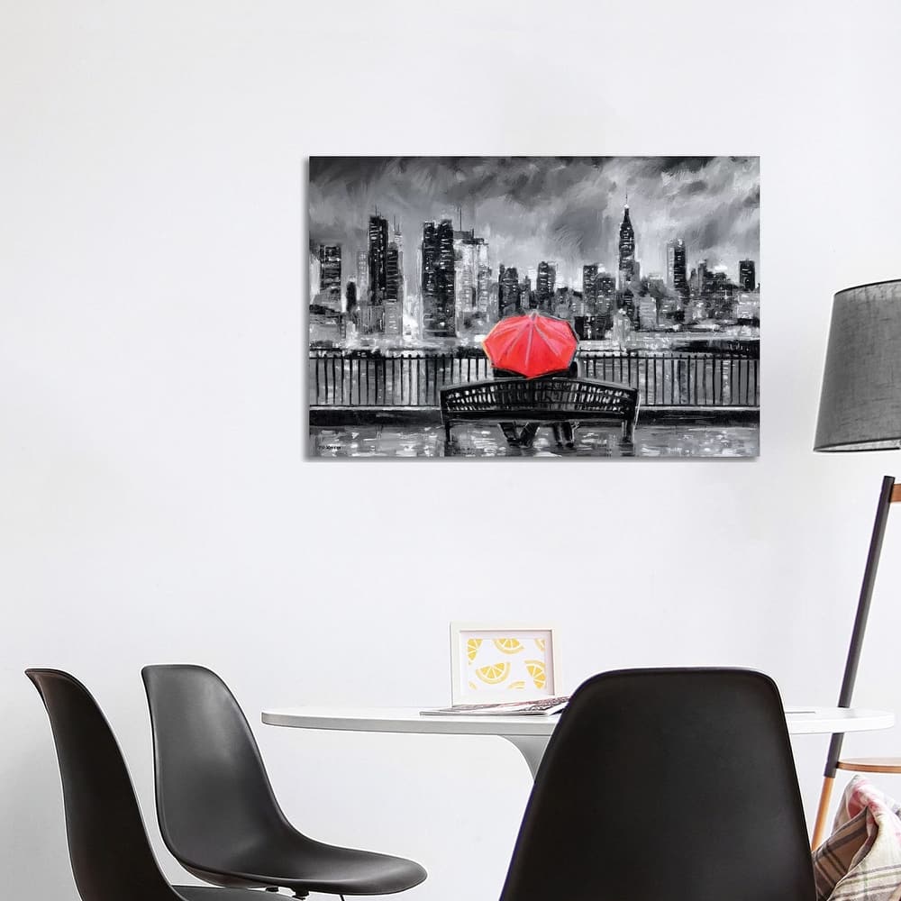 iCanvas "NY In Love In Red" by P.D. Moreno Canvas Print