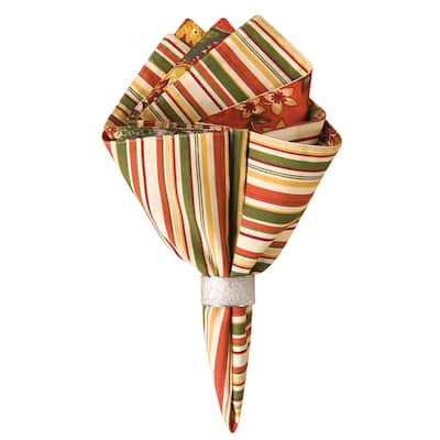 Florentine Cotton Reversible Napkin Set of 6 - Set of 6