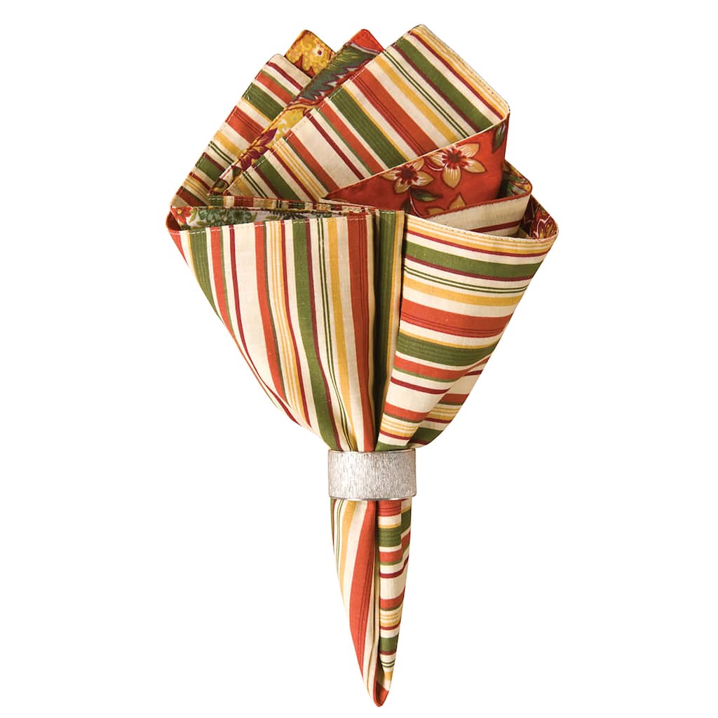 Florentine Cotton Reversible Napkin Set of 6 - Set of 6