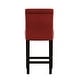 preview thumbnail 10 of 13, Bennett Red Faux Leather High Back Bar Stools (Set of 2) by iNSPIRE Q Bold