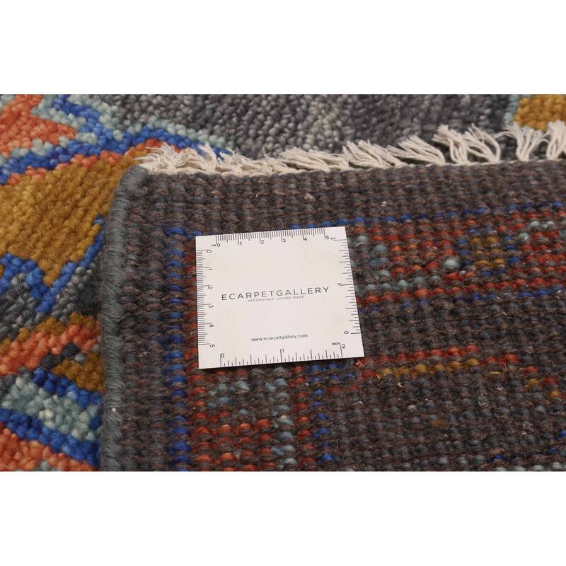 ECARPETGALLERY Hand-knotted Jules Serapi Dark Grey Wool Rug - 7'10 x 10'2
