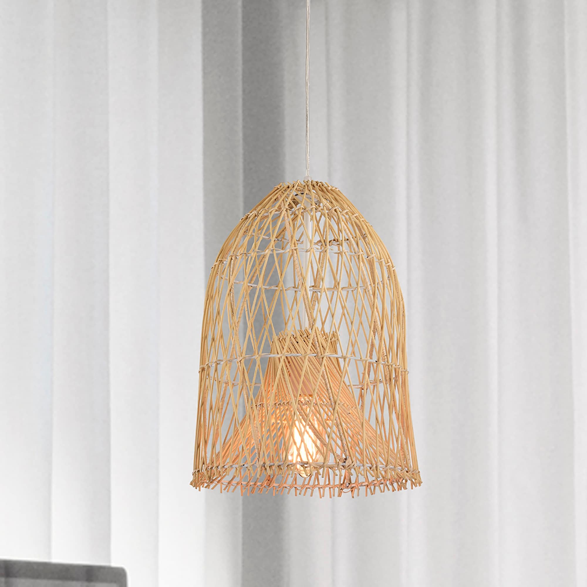 Small basket pendant shop light