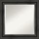 preview thumbnail 19 of 27, Beveled Wood Wall Mirror - Rustic Pine Black Frame