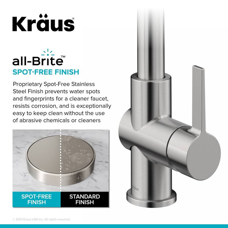 Kraus FS-1001-KFF-1691 Britt 1.8 GPM Single Hole Pre-Rinse Pull Down