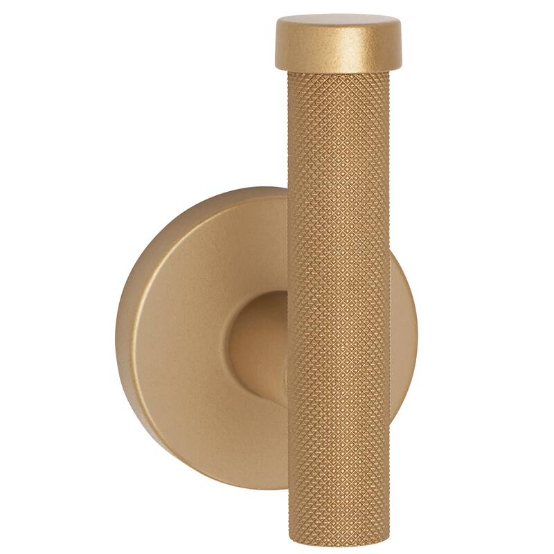Alno A9481-HOOK-KNURLED Vita Bella 2" Wide Modern Diamond Knurled Bar - Champagne