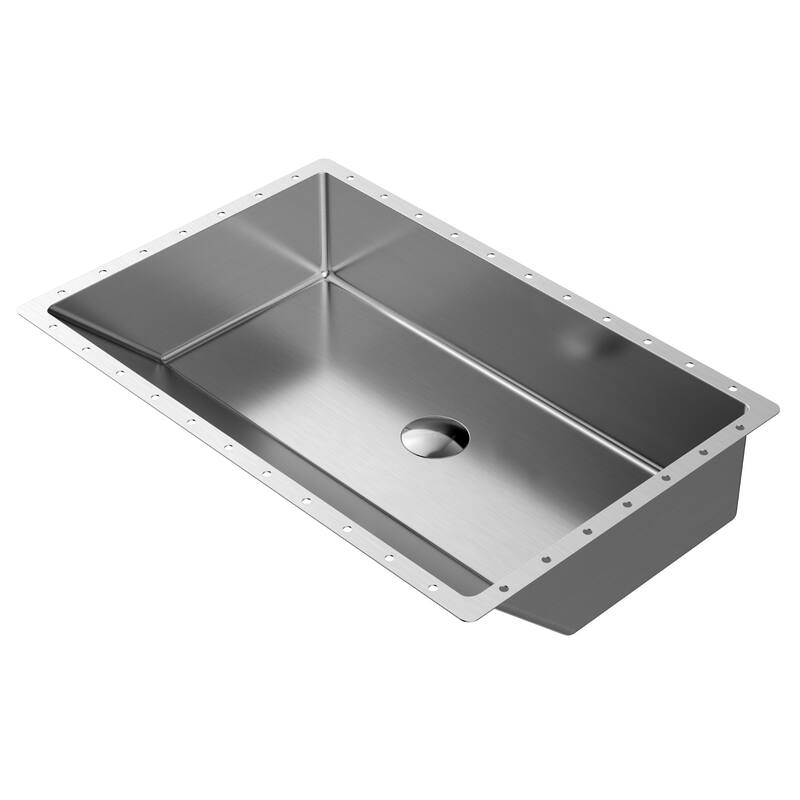 Karran Cinox Stainless Steel Rectangular Undermount Sink - Stainless Steel