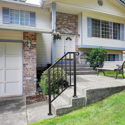 Outdoor 2-Step Iron Handrail, Metal Handrail for Widely Use