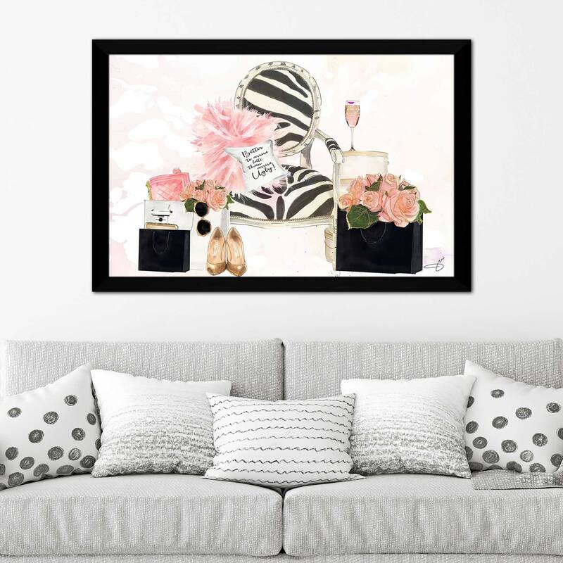 "Shopping And Champane" by Jodi Print on Acrylic