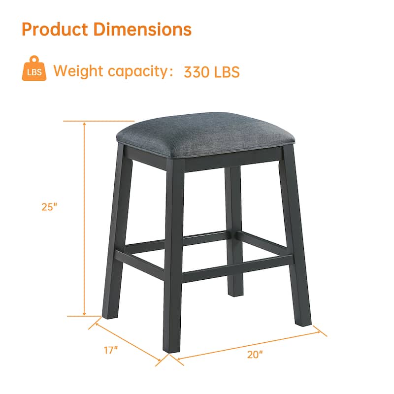 Morden Fort Kitchen Dining Stools(Set of 2)