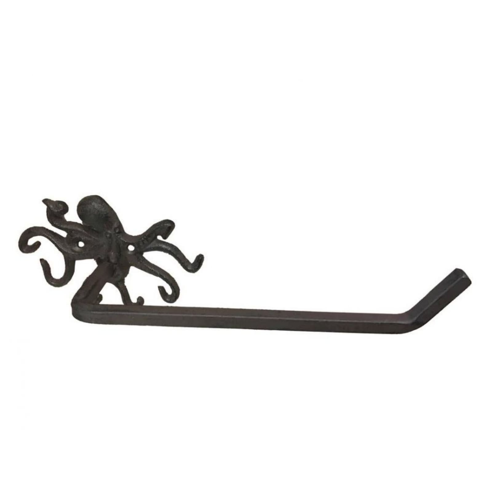 Cast Iron Octopus Toilet Paper Holder 11inch