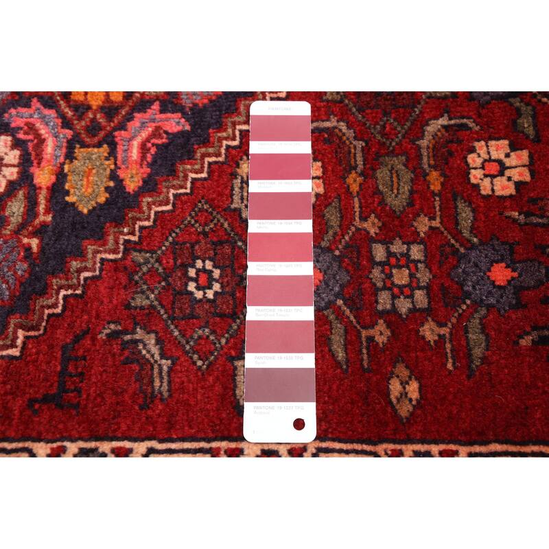 ECARPETGALLERY Hand-knotted Anatolian Vintage Red Wool Rug - 4'1 x 6'11