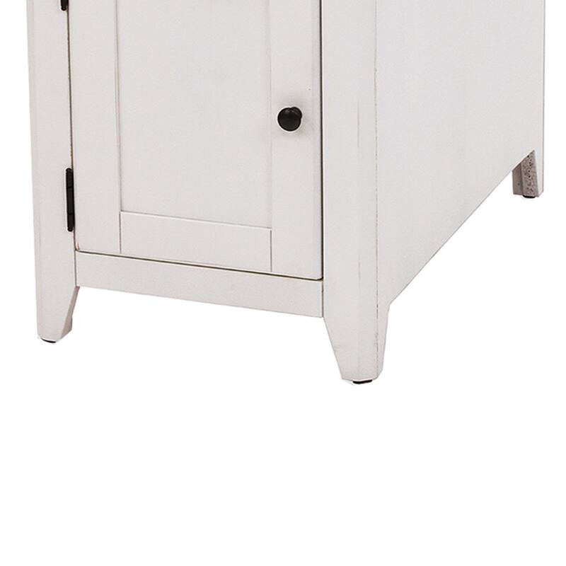 Chromcraft Peter Revington End Table in Gray, White Finish