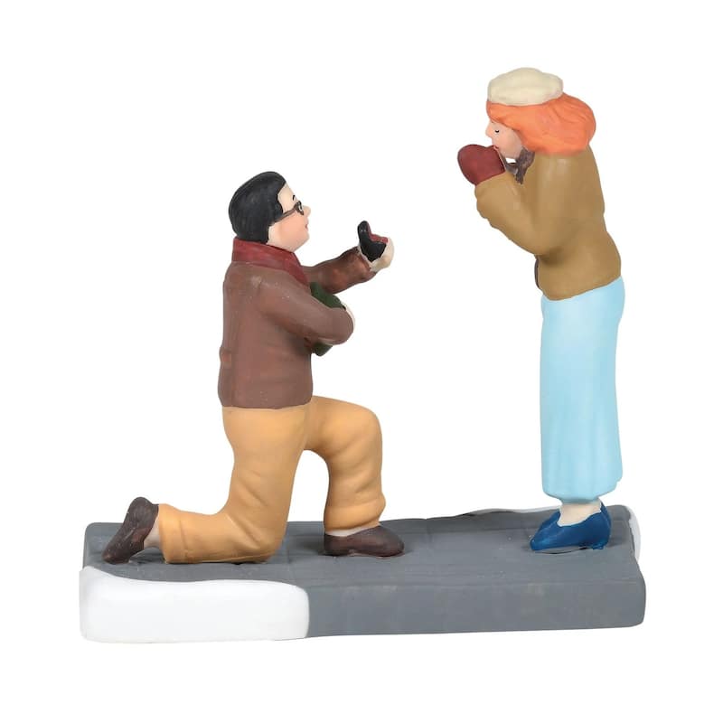 Department 56 Christmas In The City Will You Marry Me? Figurine - 6005388