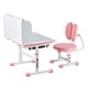 preview thumbnail 3 of 40, UIMOSO Kids Study Chair and Desk Set, Study Desk and Chair for Kids, Adjustable Height Kids Study Desk with Chair 31.5 x 16.14 in - Pink, with Bookshelf