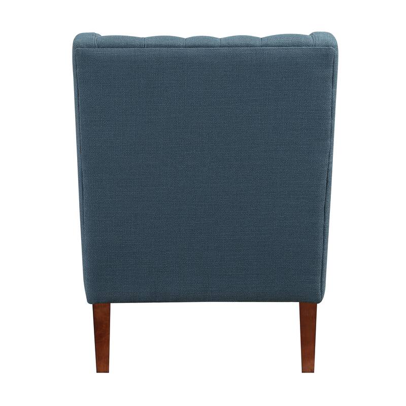 Clark 30" Modern & Contemporary Textured Fabric Button-Tufted Wing Back Accent Chair